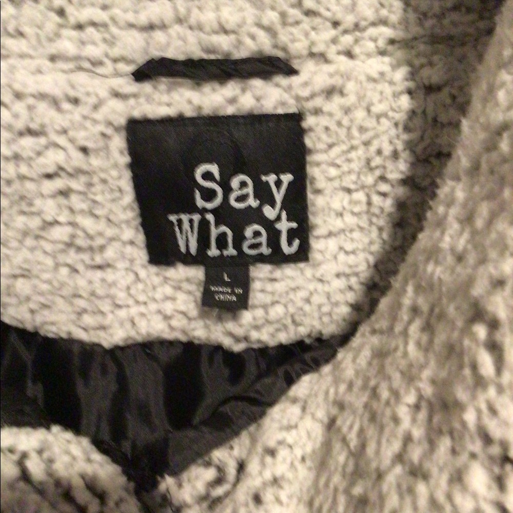 Say What faux fur jacket.Nwot - Picture 4 of 5